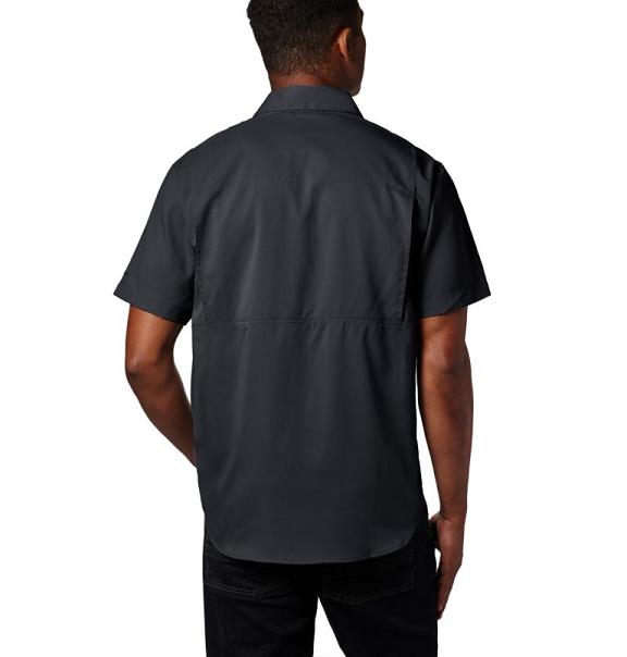 Columbia Silver Ridge Lite Shirts Black For Men's NZ59318 New Zealand